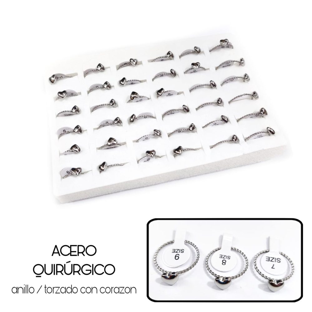 ANILLO POR CAJA (36 UNIDADES)