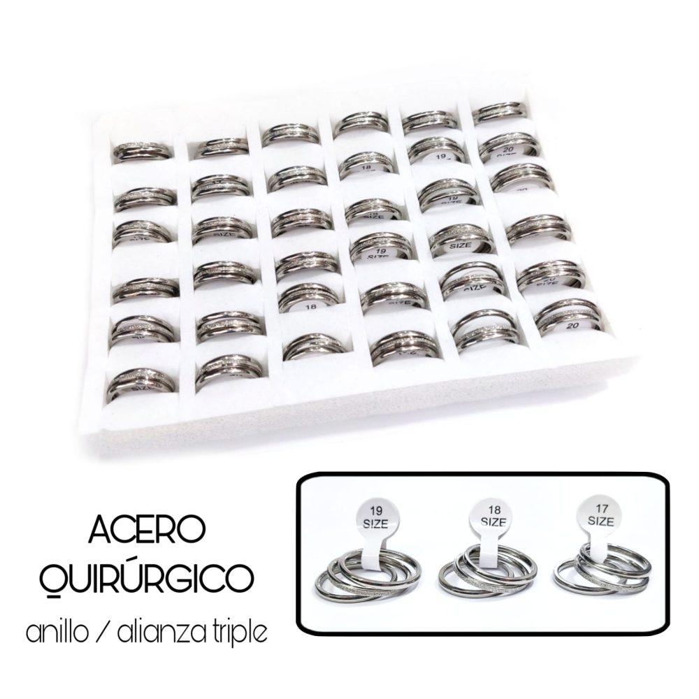 ANILLO POR CAJA (36 UNIDADES)