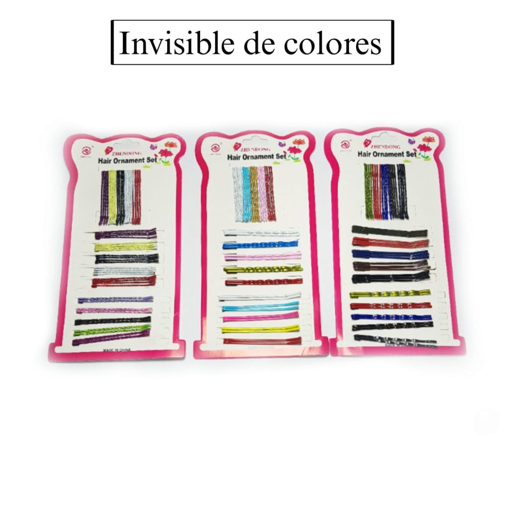 INVISIBLE DE COLORES CON BRILLO